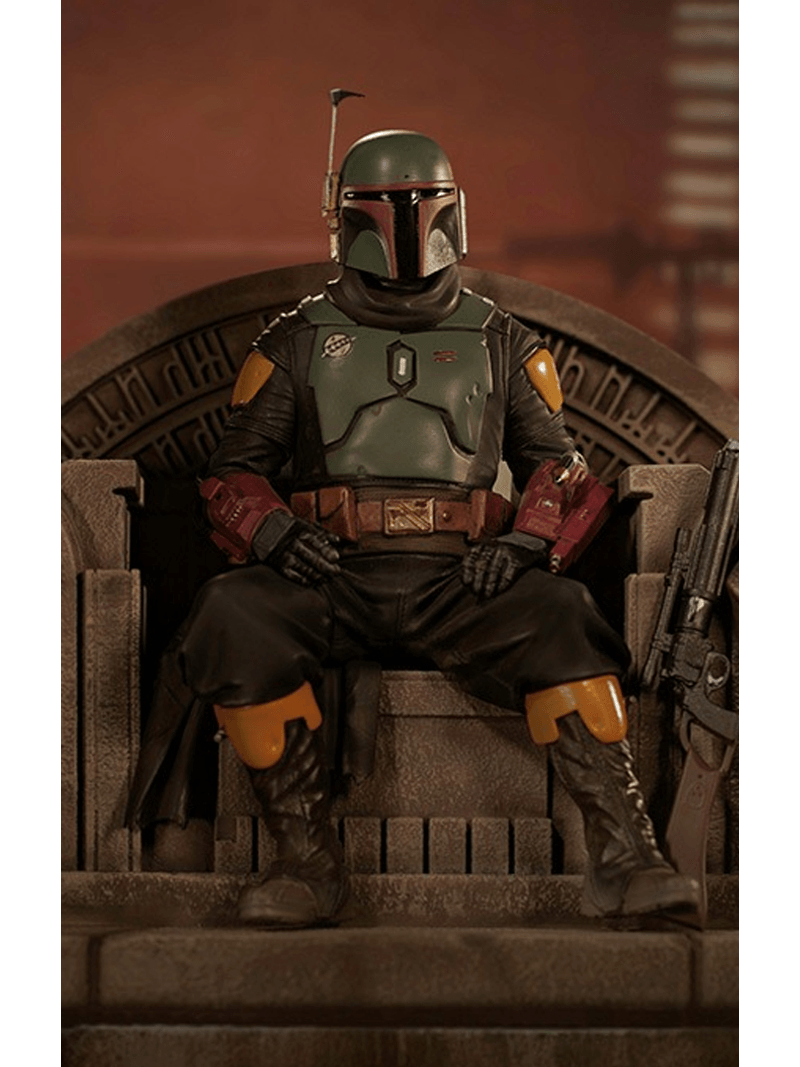 Statue Boba Fett on Throne Deluxe - The Mandalorian - Art Scale 1/10 ...