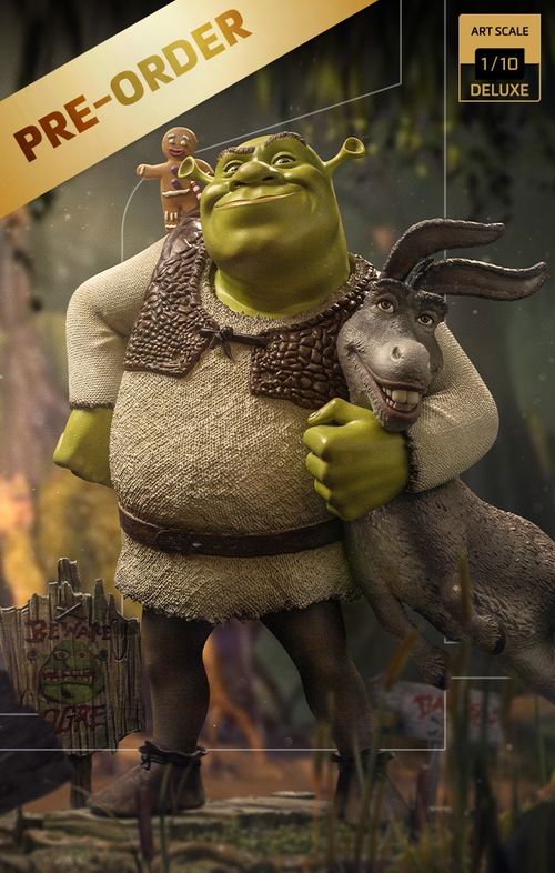 Pre-Order - Statue Shrek, Donkey and The Gingerbread Man (Deluxe) - Shrek - Art Scale 1/10 - Iron Studios
