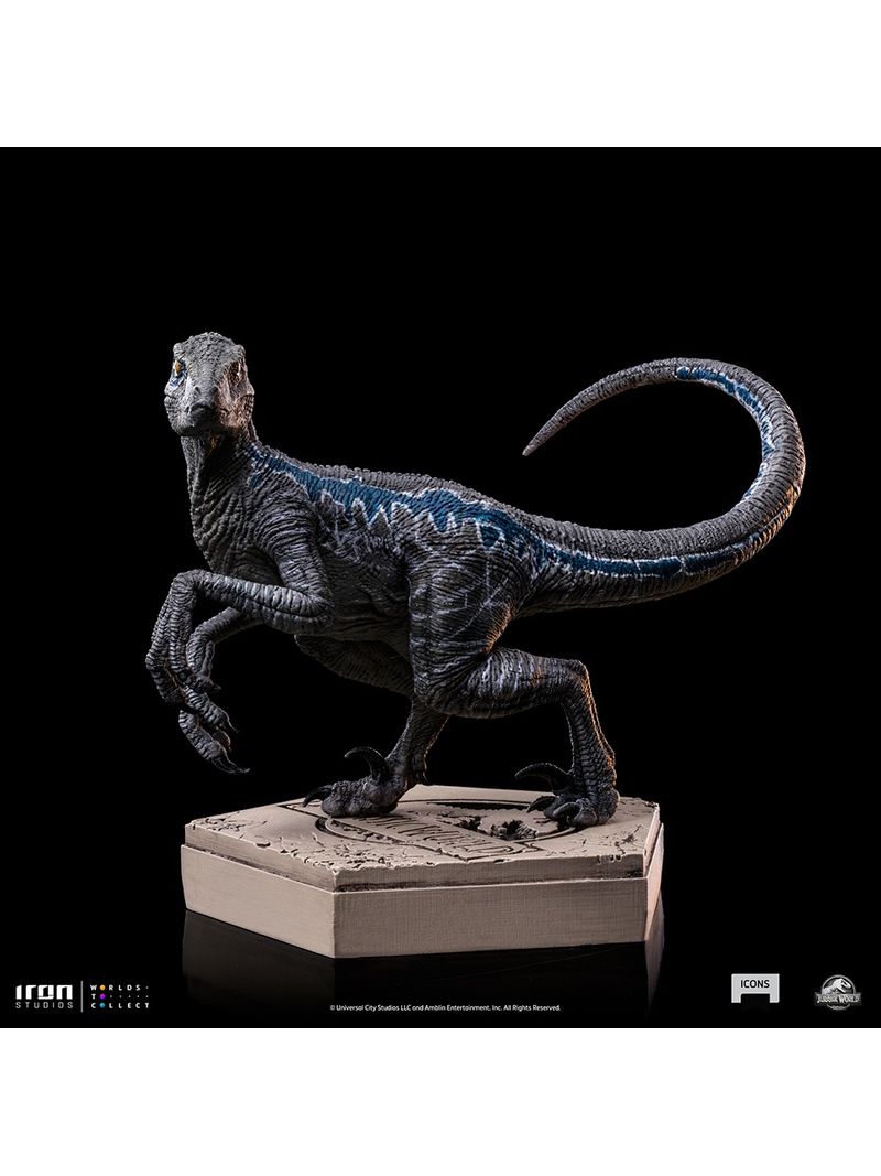 Statue Velociraptor Blue B - Jurassic World - Icons - Iron Studios ...