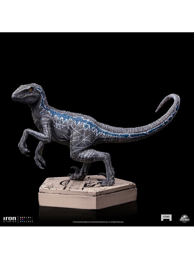 Statue Velociraptor Blue B - Jurassic World - Icons - Iron Studios ...