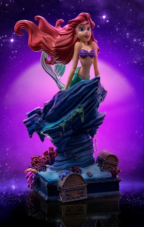 Statue Little Mermaid - Disney 100Th - Little Mermaid - Art Scale 1/10 - Iron Studios