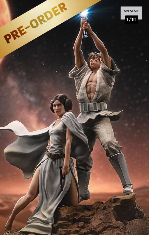 Digital Pre-Order - Statue Luke and Leia - Star Wars - Art Scale 1/10 - Iron Studios