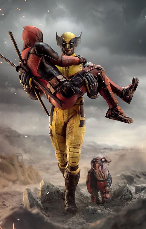 Statue Deadpool and Wolverine - Deadpool & Wolverine - Art Scale 1/10 - Iron Studios